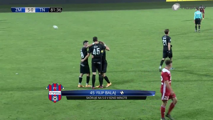 ZOSTRIH: FC ViOn Zlaté Moravce - AS Trenčín 5:0, hetrik Balaja